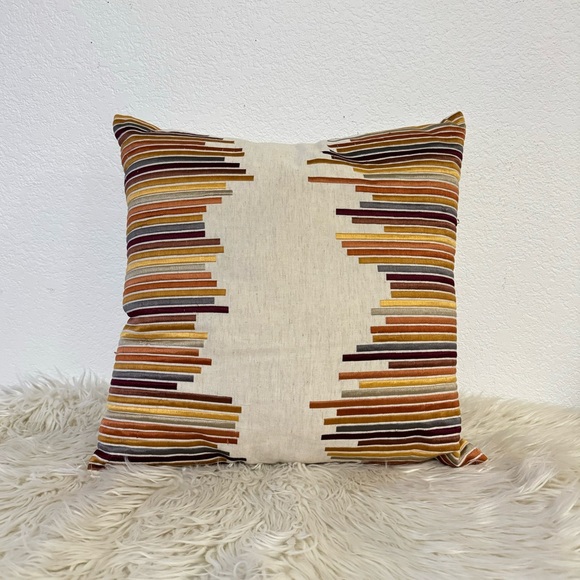 Muted Jewel Tones Step Accent Pillow Cover - Picture 2 of 8